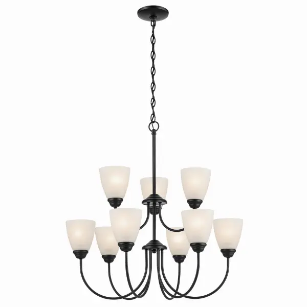 Jolie 9-Light Chandelier in Black