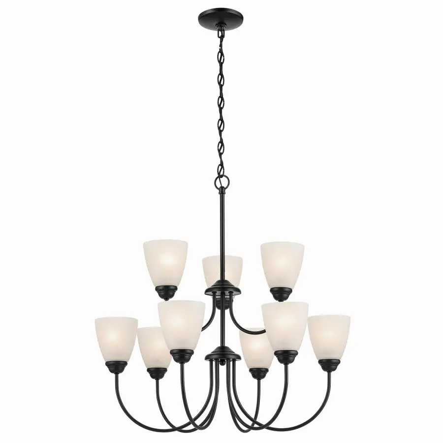 Jolie 9-Light Chandelier in Black