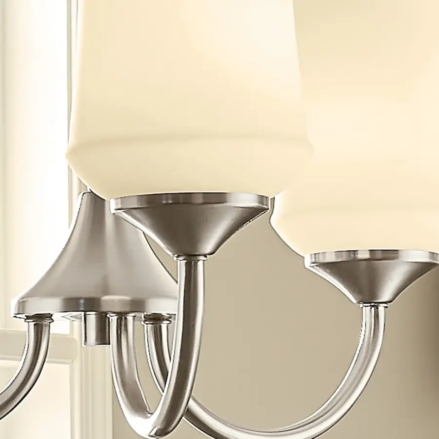 Aubrey 3-Light Chandelier in Brushed Nickel - Image 4