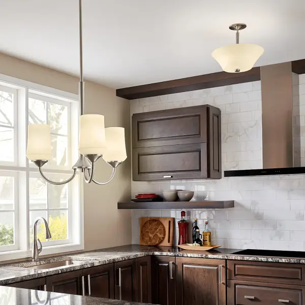 Aubrey 3-Light Chandelier in Brushed Nickel - Image 5