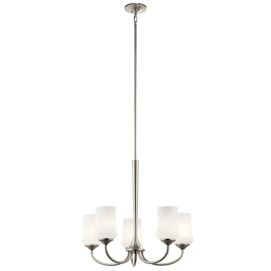 Aubrey 5-Light Chandelier in Brushed Nickel - Image 2