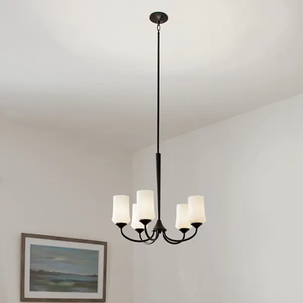 Aubrey 5-Light Chandelier in Olde Bronze - Image 5