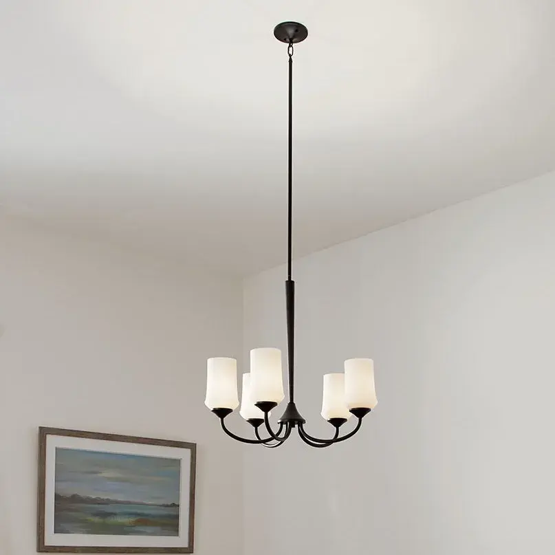 Aubrey 5-Light Chandelier in Olde Bronze - Image 5