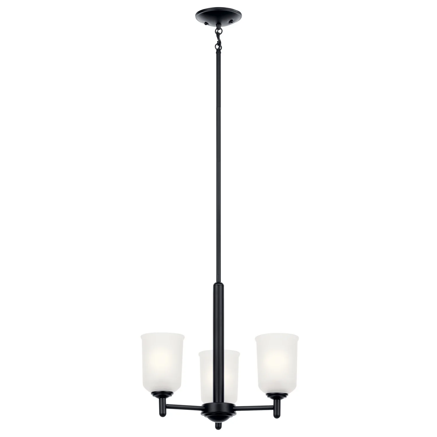 Shailene 3-Light Mini Chandelier in Black