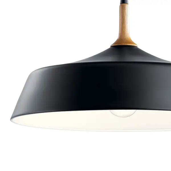 Danika Black Metal Dome Pendant - Image 3