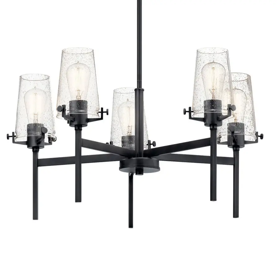 Alton 5-Light Chandelier in Black - Image 1