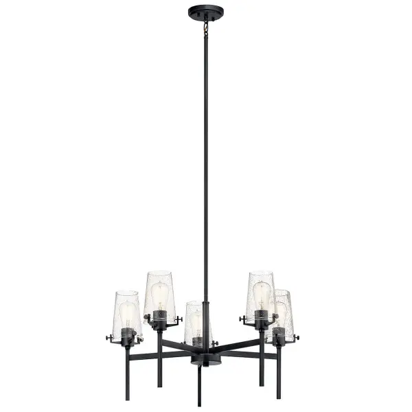 Alton 5-Light Chandelier in Black - Image 2