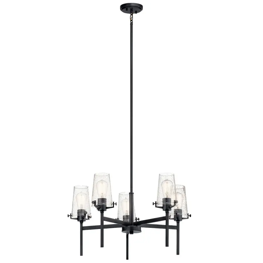 Alton 5-Light Chandelier in Black - Image 2