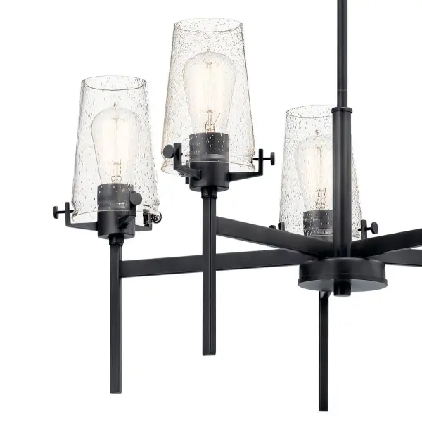 Alton 5-Light Chandelier in Black - Image 3