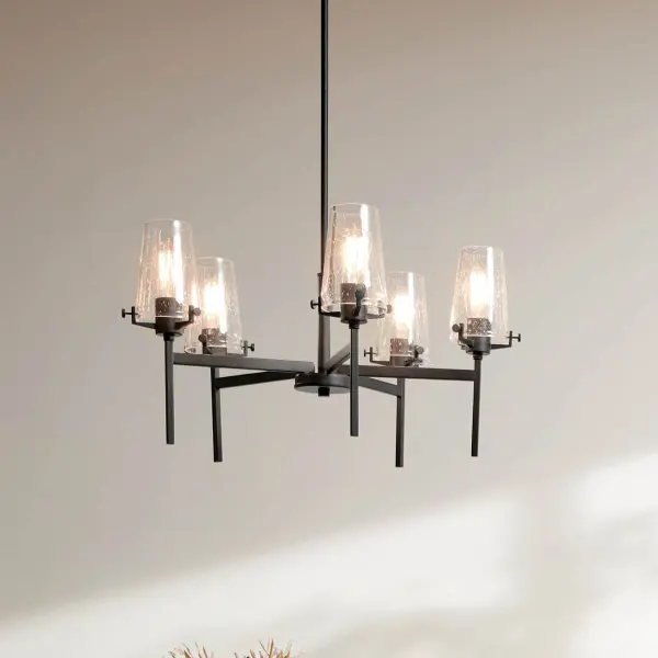 Alton 5-Light Chandelier in Black - Image 5