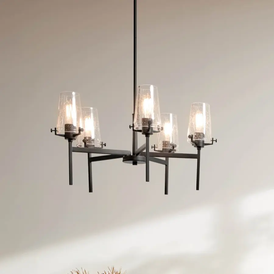 Alton 5-Light Chandelier in Black - Image 5