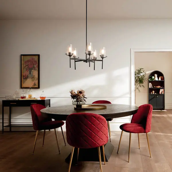Alton 5-Light Chandelier in Black - Image 8
