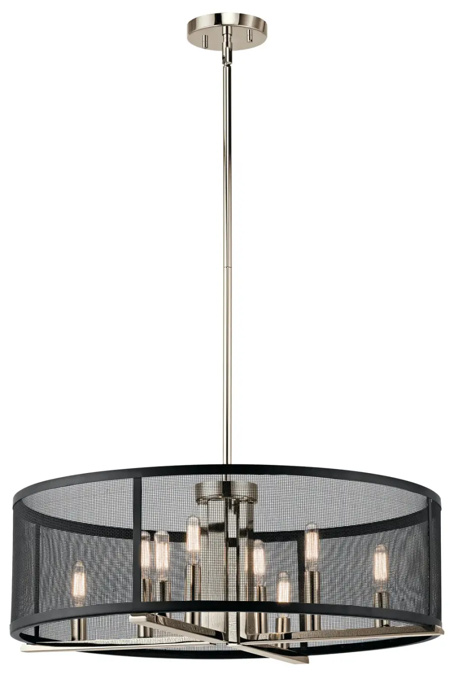 Titus 8-Light Chandelier in Polished Nickel
