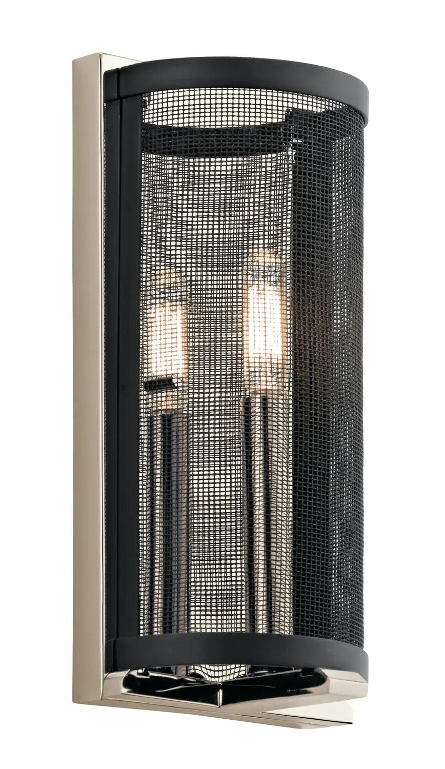 Titus One Light Wall Sconce in Polished Nickel