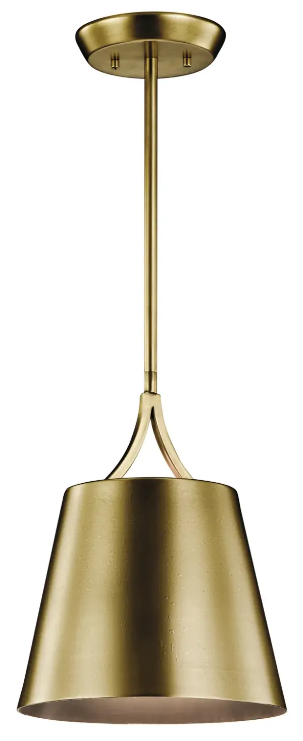 The Maclain mini pendant combines timeless brass finish with clean lines and soft white glass for a versatile lighting solution. Its compact 10-inch width makes it ideal for smaller spaces or grouped installations.