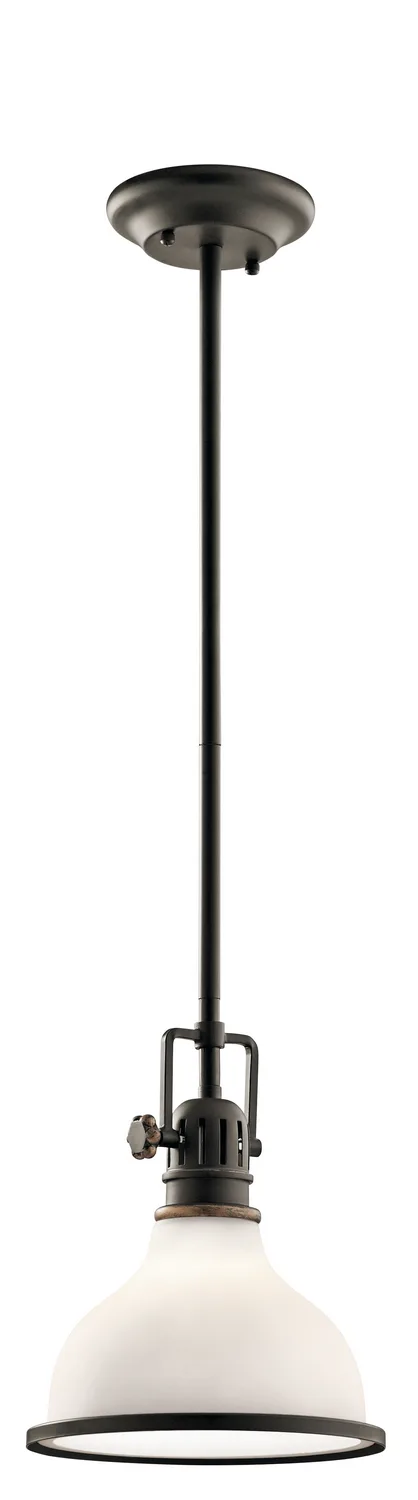 Hatteras Bay One Light Mini Pendant in Olde Bronze