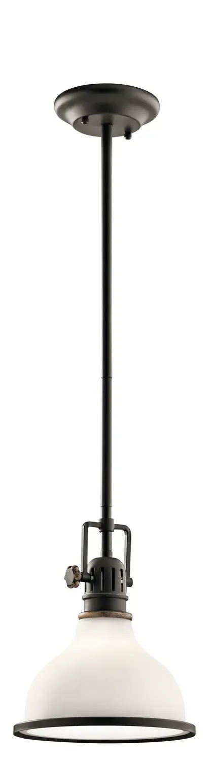 Hatteras Bay One Light Mini Pendant in Olde Bronze