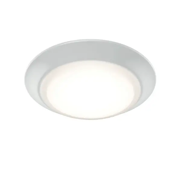 Meeting the strict parameters of JA-8 Title 24 Compliance, the Low Profile LED Downlight - Gen Select is a low-profile, surface-mount downlight that works well in kitchens, bathrooms, bedrooms, living rooms, home offices, or in hospitality settings like hotels, apartments, or office buildings. It offers all the benefits of each generation of our Low Profile collection with the addition of color temperature selection. This color selection feature allows you to choose between five hues of white light, all in one fixture, reducing the guess work when planning. Simply remove the diffuser to access the switch and select the desired color. Collection: Gen Select Finish: White Width: 7.38" Height: 1.35" Weight: 0.50 lb Chain: White/White Bulbs Included Number of Bulbs: 1 Maximum Wattage: 15.00 W Bulb Type: LED Bulb Base: Integrated Light Source: LED Delivered Lumens: 1000.00 lm Color Temperature: 2700 K CRI: 90 Dimmable Rated Average Life: 40000 Voltage: 120.00 V Material: Aluminum Country of Origin: TH Safety Listing: cETLus Safety Rating: Wet Switch: 5WAY LED