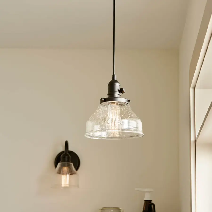 Avery Mini Pendant in Black - Image 3