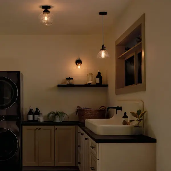 Avery Mini Pendant in Black - Image 5