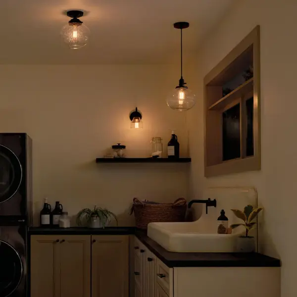 Avery Mini Pendant in Black - Image 5