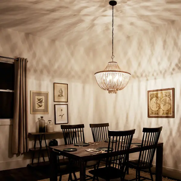 Brisbane 6-Light Chandelier in Distressed Black - Image 6