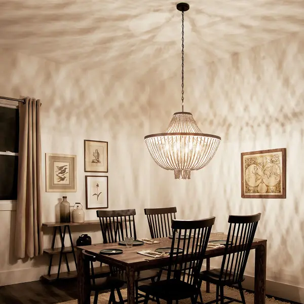 Brisbane 8-Light Chandelier in Distressed Black - Image 5