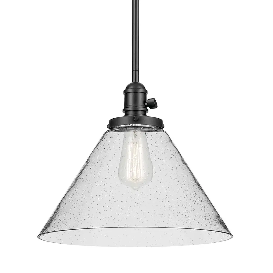 Avery 1-Light Pendant in Black - Image 1