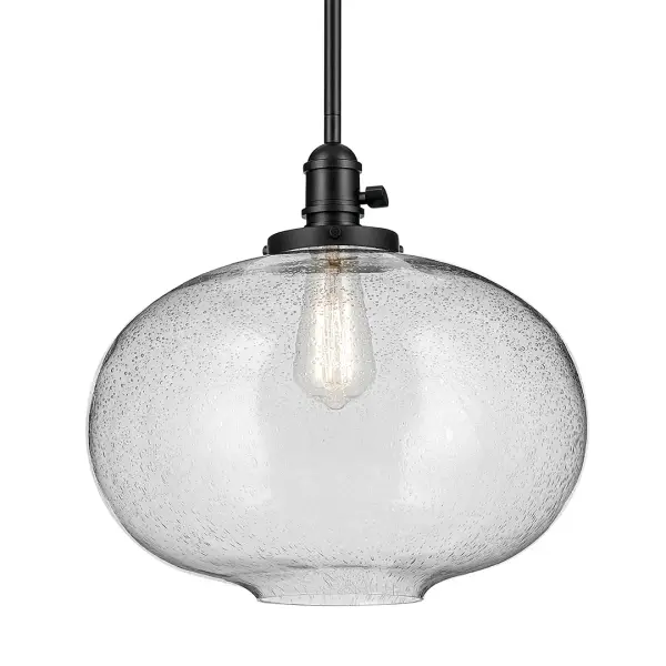 Avery 1-Light Pendant in Black - Image 1