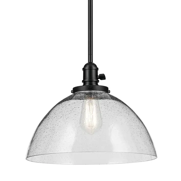 Avery 1-Light Pendant in Black - Image 1