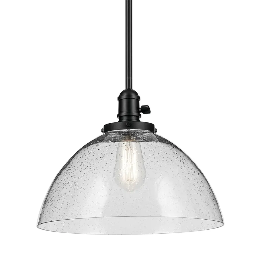Avery 1-Light Pendant in Black - Image 1