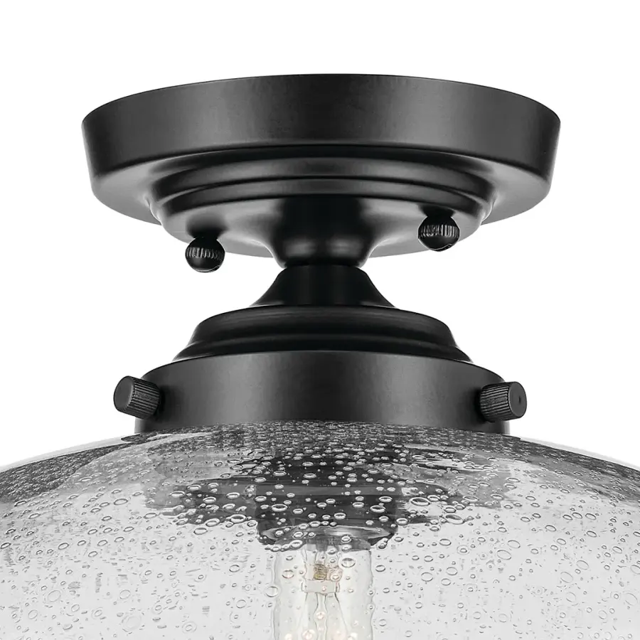 Avery 14.5" Black Flush Mount Ceiling Light - Image 5