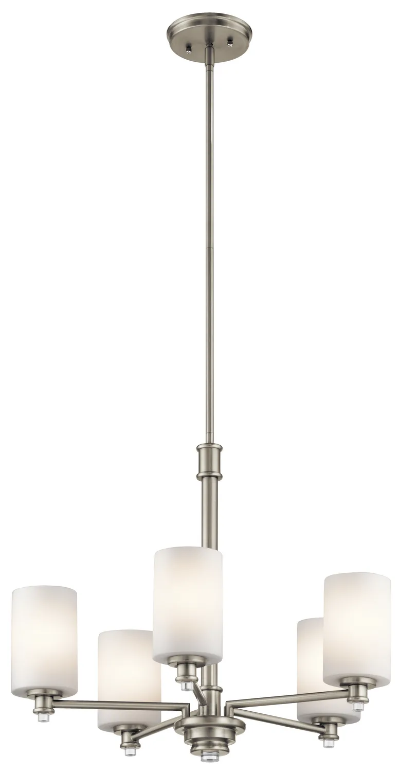 Joelson 5-Light Chandelier in Brushed Nickel