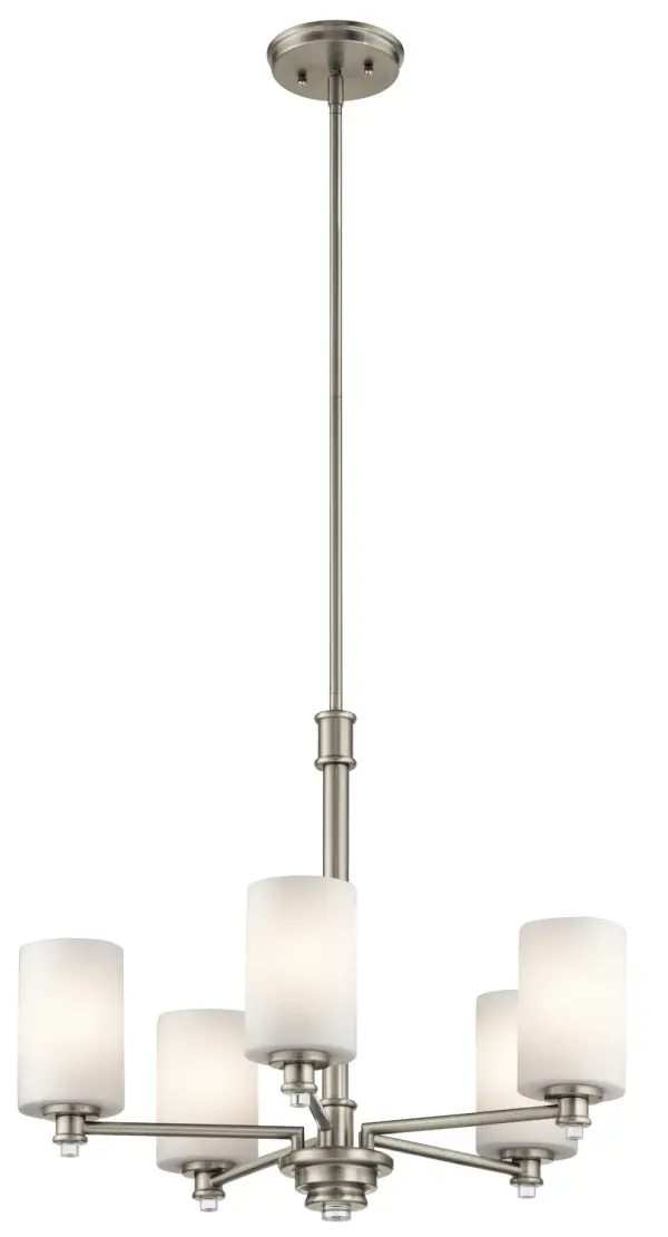 Joelson 5-Light Chandelier in Brushed Nickel