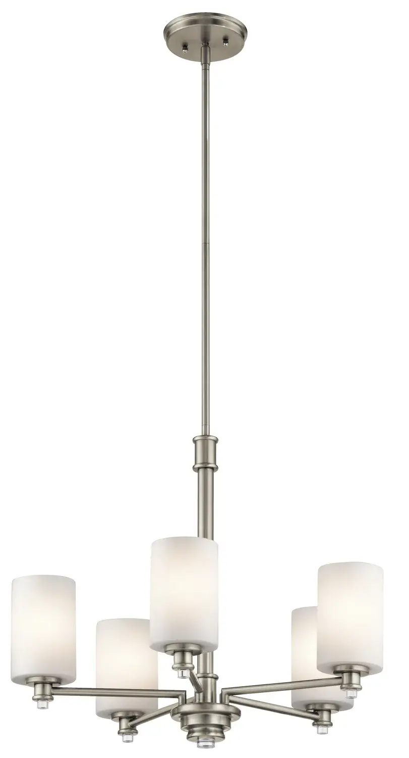 Joelson 5-Light Chandelier in Brushed Nickel