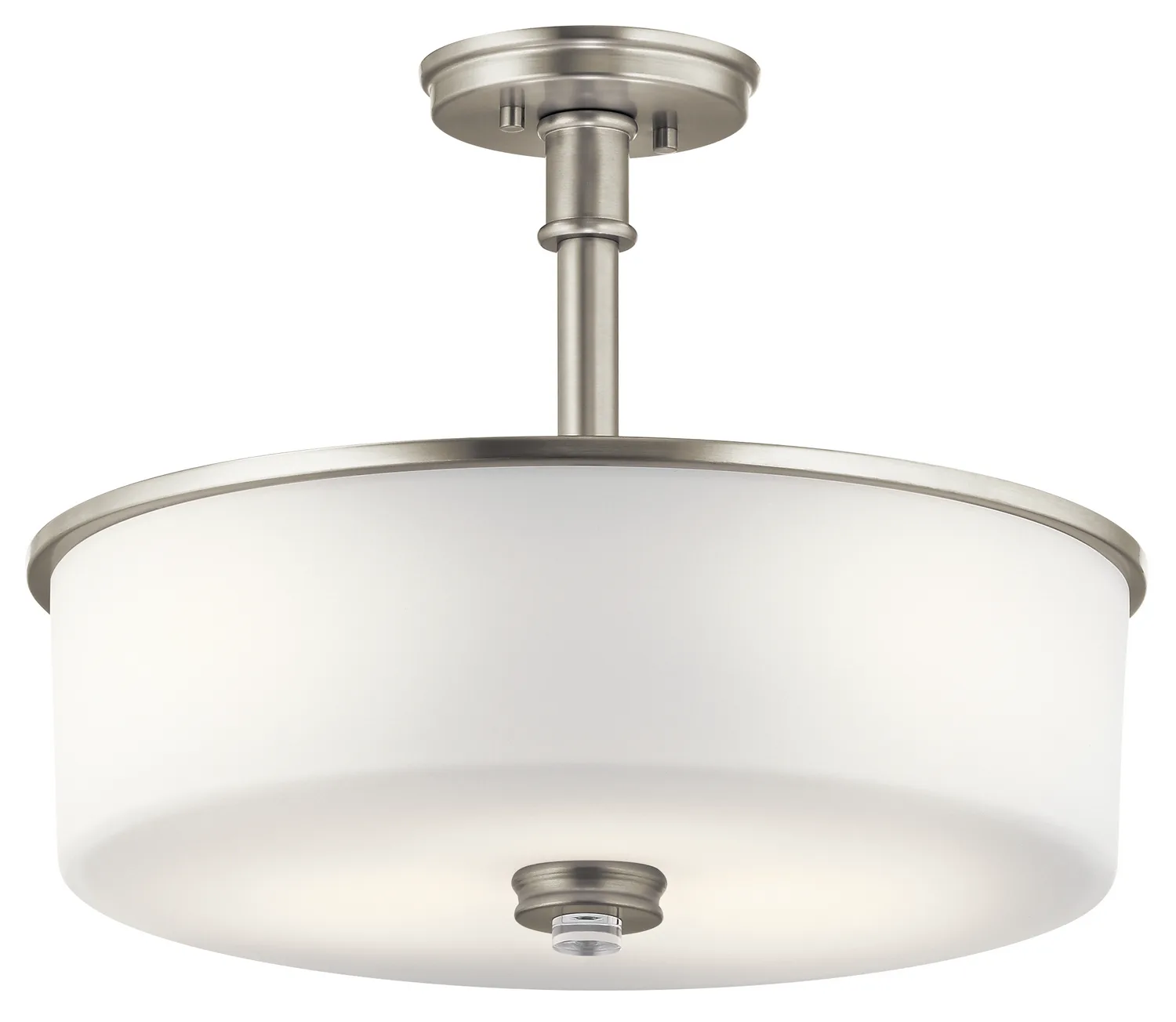 Joelson 3-Light Convertible Pendant in Brushed Nickel