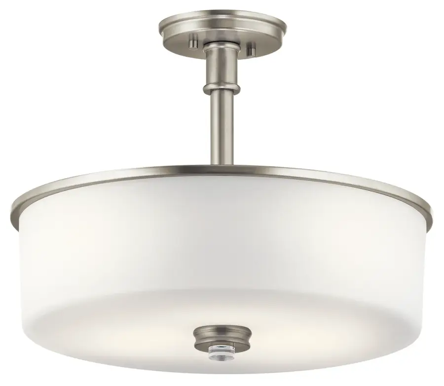 Joelson 3-Light Convertible Pendant in Brushed Nickel