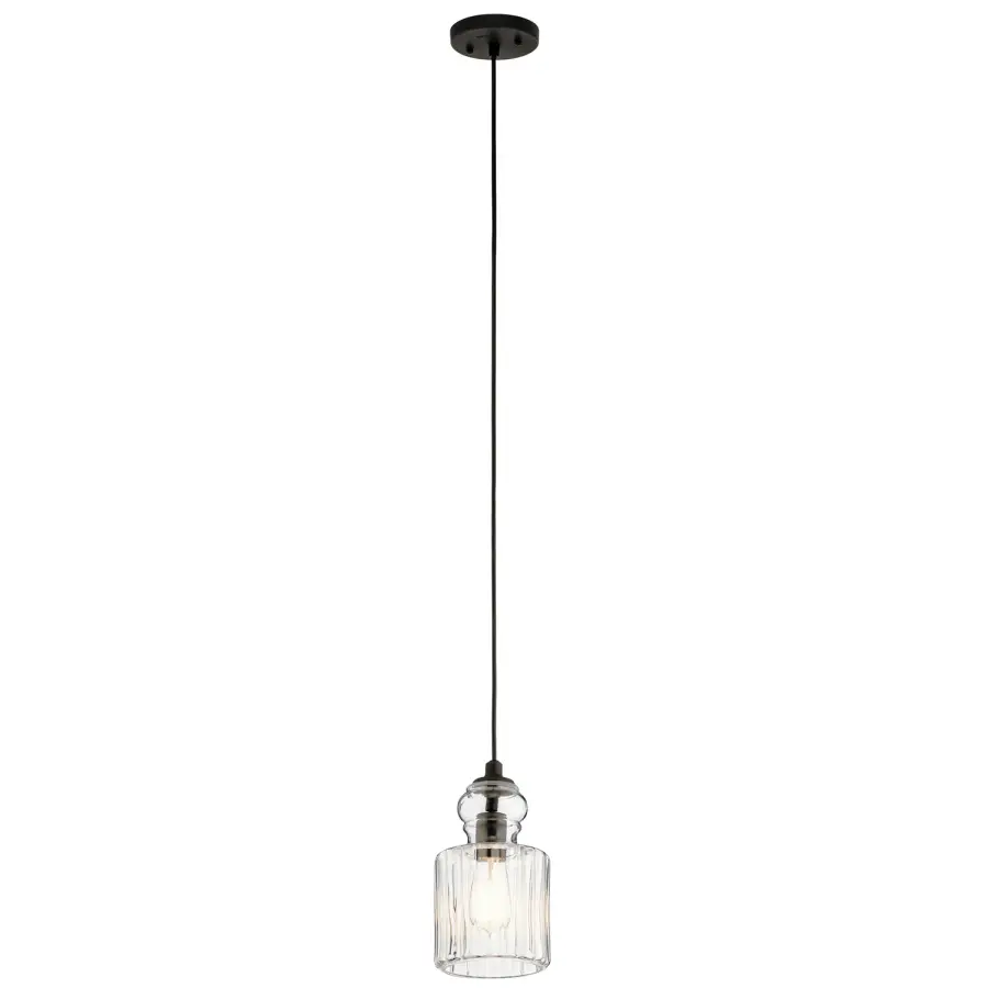 Riviera One Light Mini Pendant in Olde Bronze