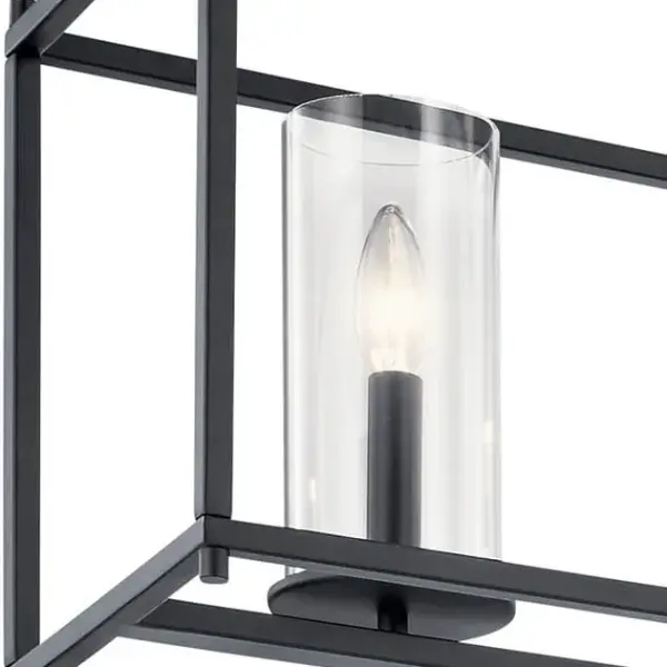 Sleek Linear Design with Industrial Charm and Clear Glass Accents - Image 3