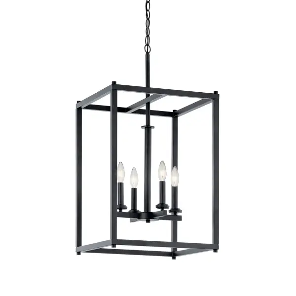 Crosby 4-Light Pendant in Black - Image 1