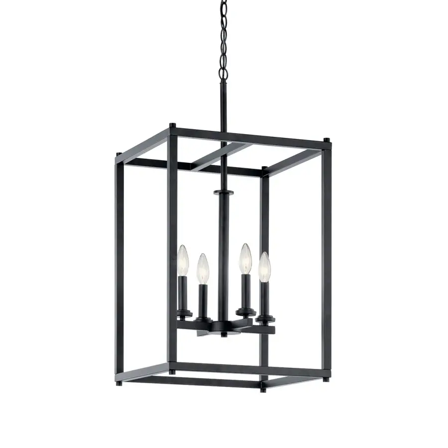 Crosby 4-Light Pendant in Black - Image 1