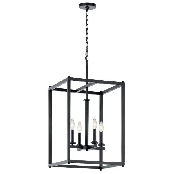 Crosby 4-Light Pendant in Black - Image 2