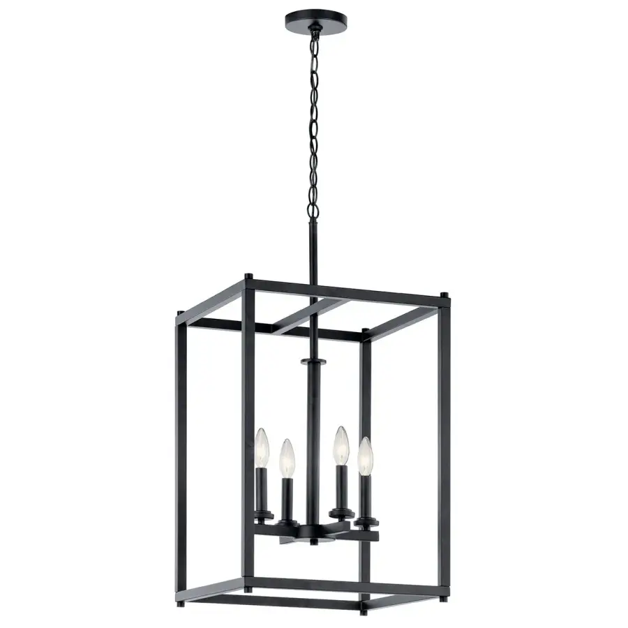Crosby 4-Light Pendant in Black - Image 2