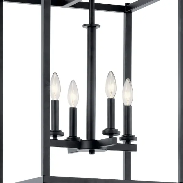 Crosby 4-Light Pendant in Black - Image 3