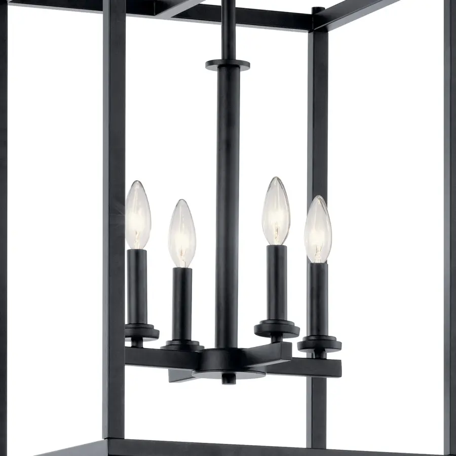 Crosby 4-Light Pendant in Black - Image 3