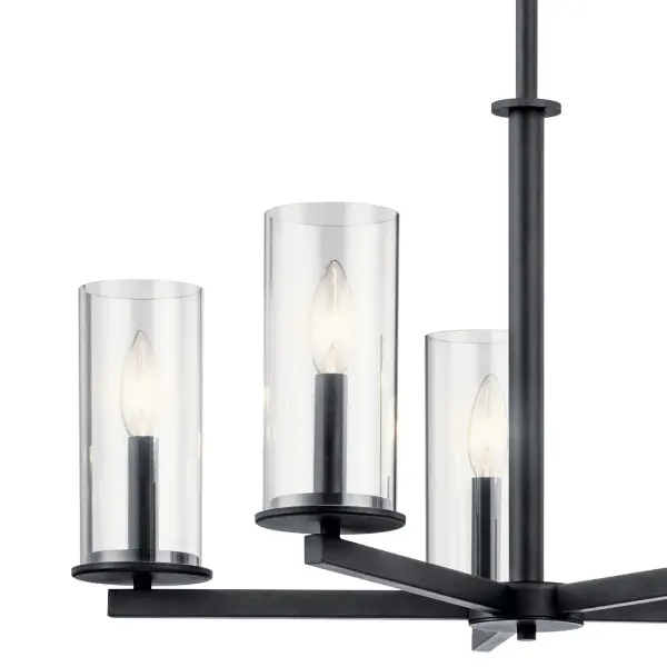 Crosby 5-Light Chandelier in Black - Image 3