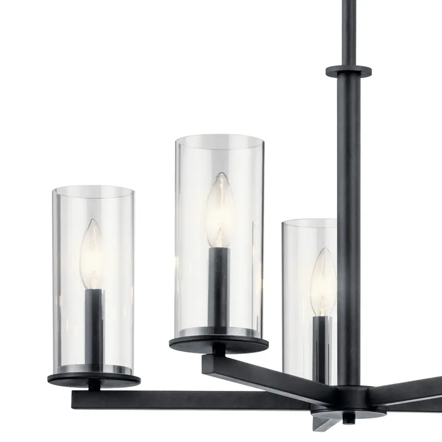 Crosby 5-Light Chandelier in Black - Image 3