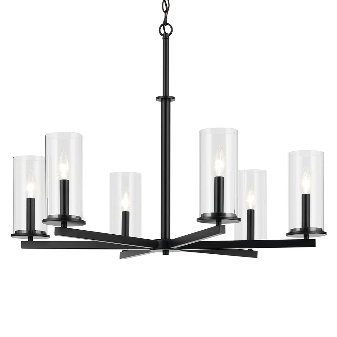 Crosby 6-Light Chandelier in Black