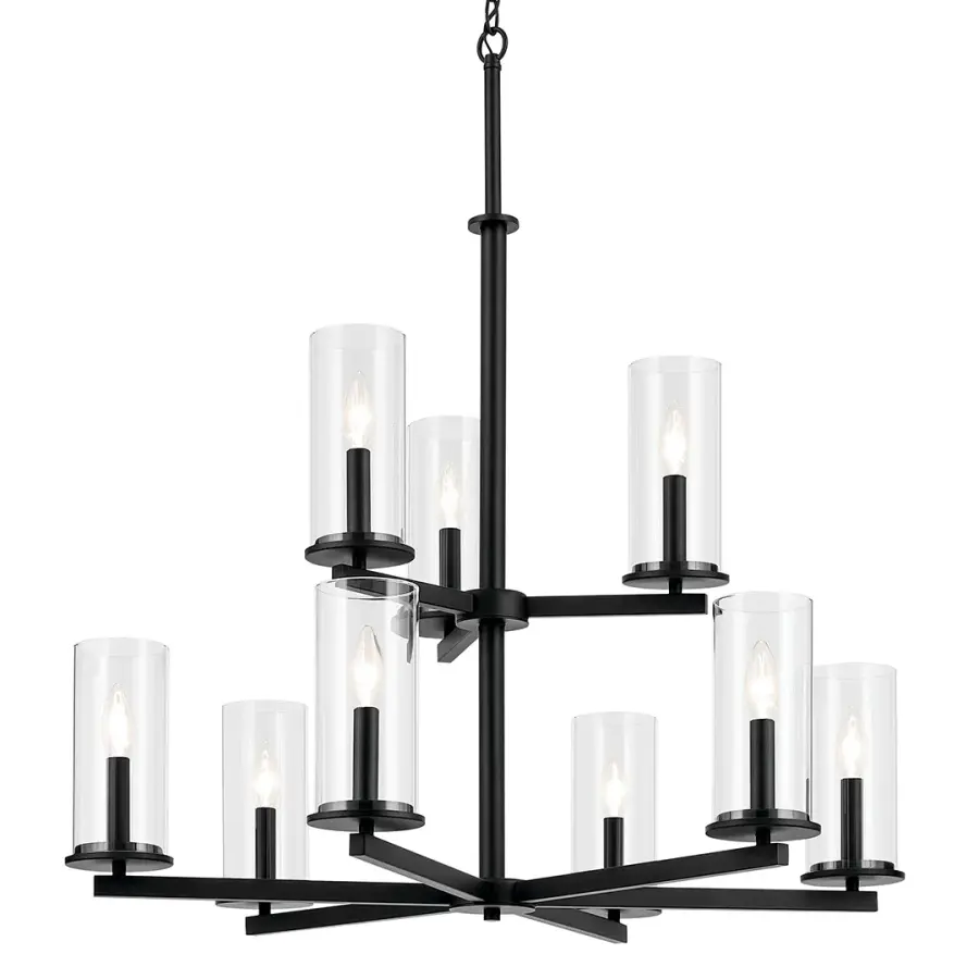 Crosby 9-Light Multi-Tier Chandelier - Image 1