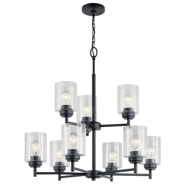 Winslow 9-Light Chandelier in Black